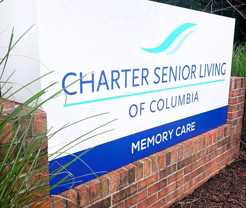 Charter Senior Living of Columbia Memory Care sign