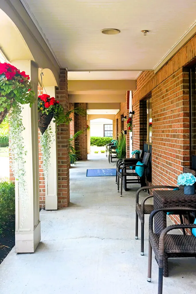 large front porch with seating