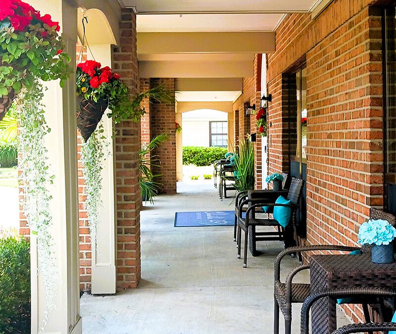 large front porch with seating