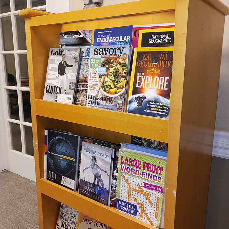 library shelf
