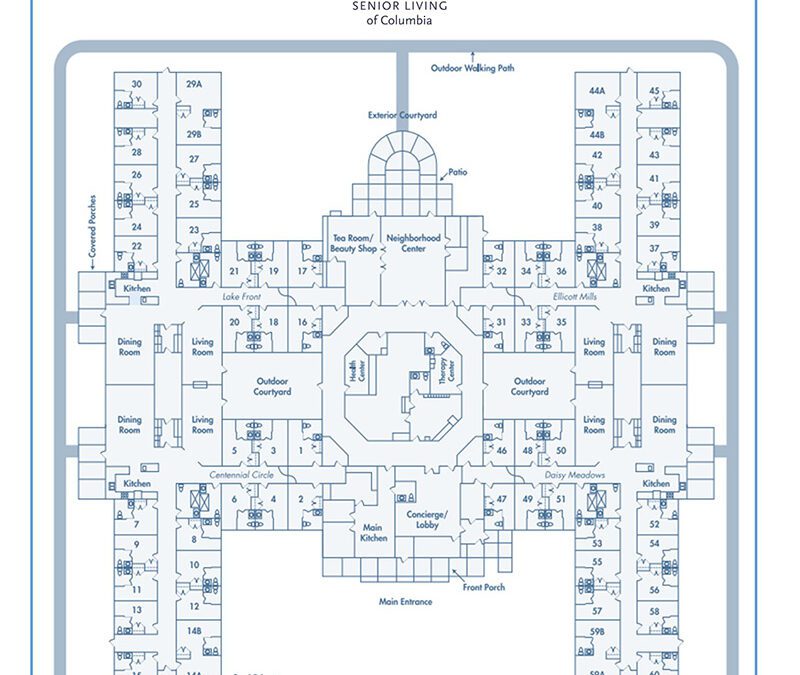 map of Charter Senior Living of Columbia